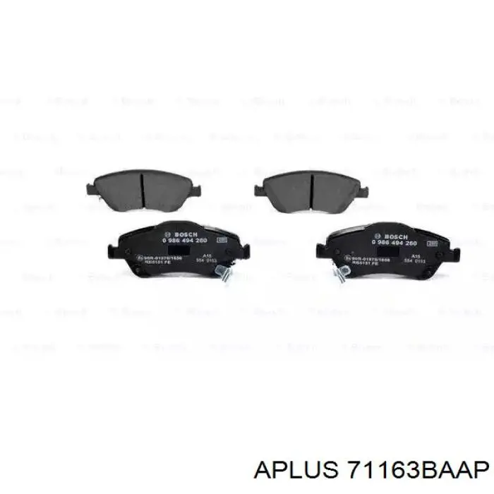 71163BAAP Aplus Колодки передние