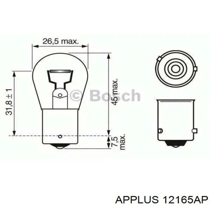 Нижняя шаровая опора 12165AP Aplus