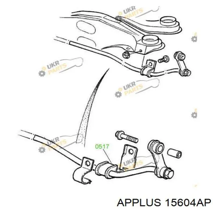 Резинка заднего стабилизатора Aplus 15604AP цена, от 1.87 USD