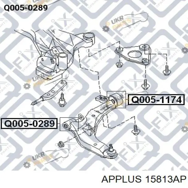 Рычаг передней подвески левый 15813AP Aplus