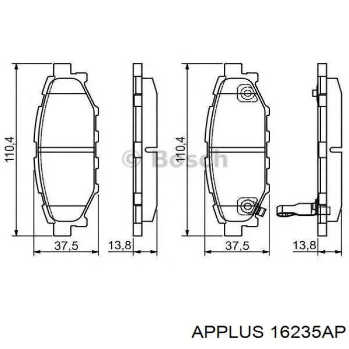 Рычаг передней подвески левый 16235AP Aplus