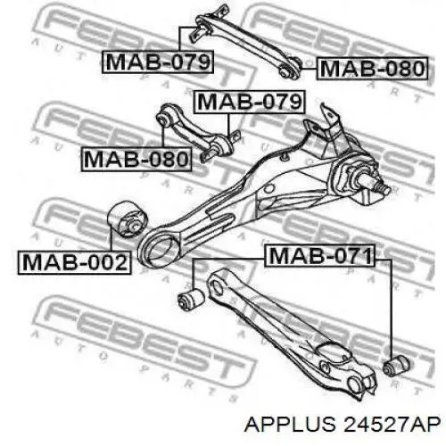 Сайлентблок заднего продольного рычага передний 24527AP Aplus