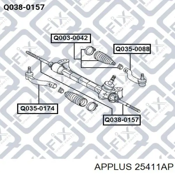 Рулевая тяга Aplus 25411AP цена, от 11.50 USD