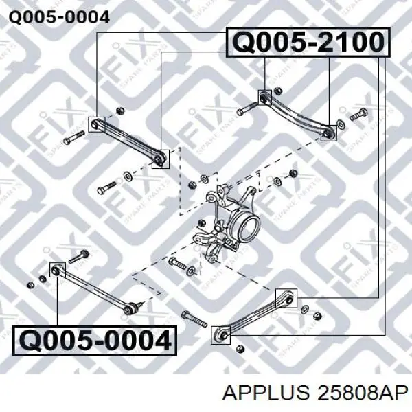 Сайлентблок тяги поперечной, задней подвески Aplus 25808AP цена, от 6.05 USD