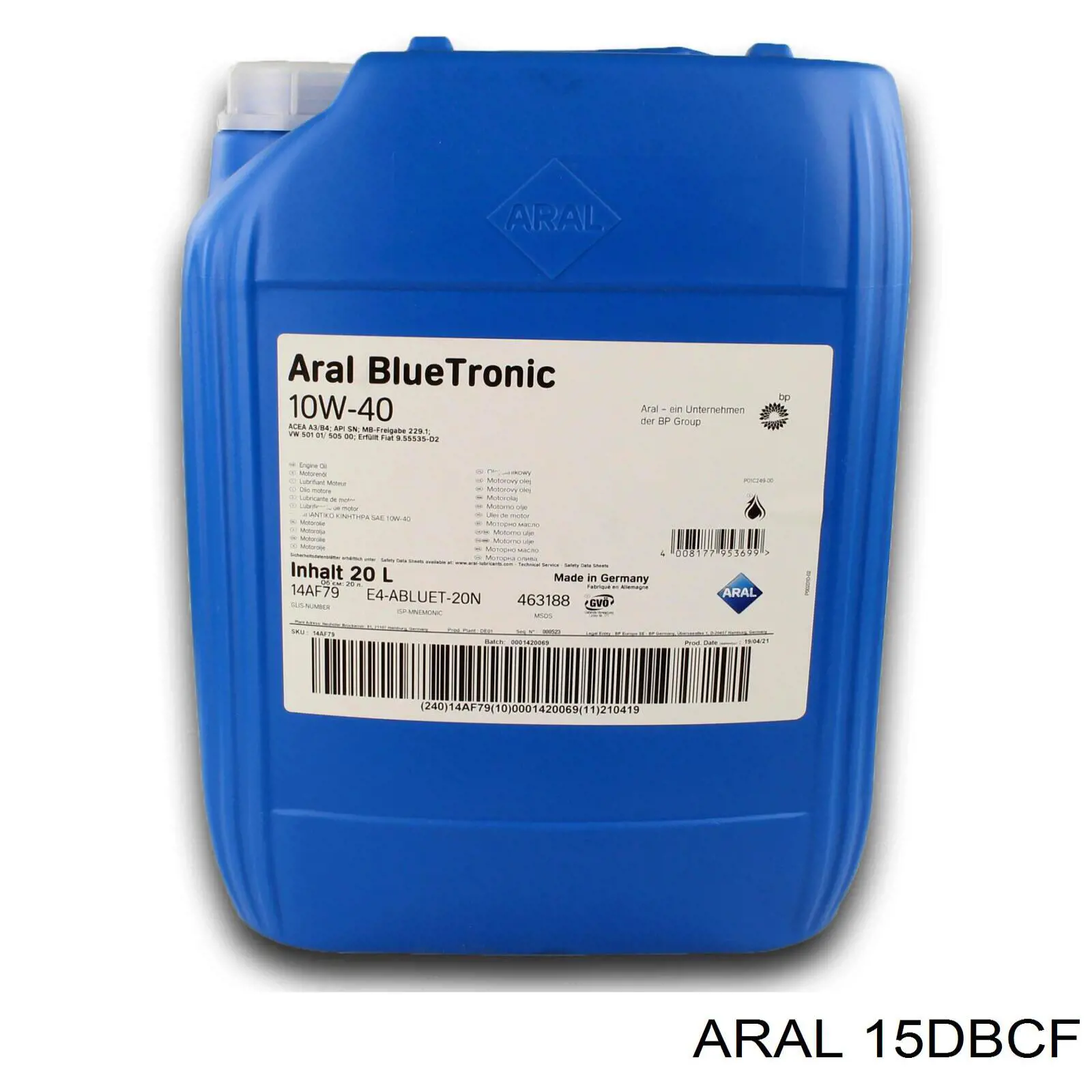 Купить 15DBCF Aral Моторное масло для дизеля