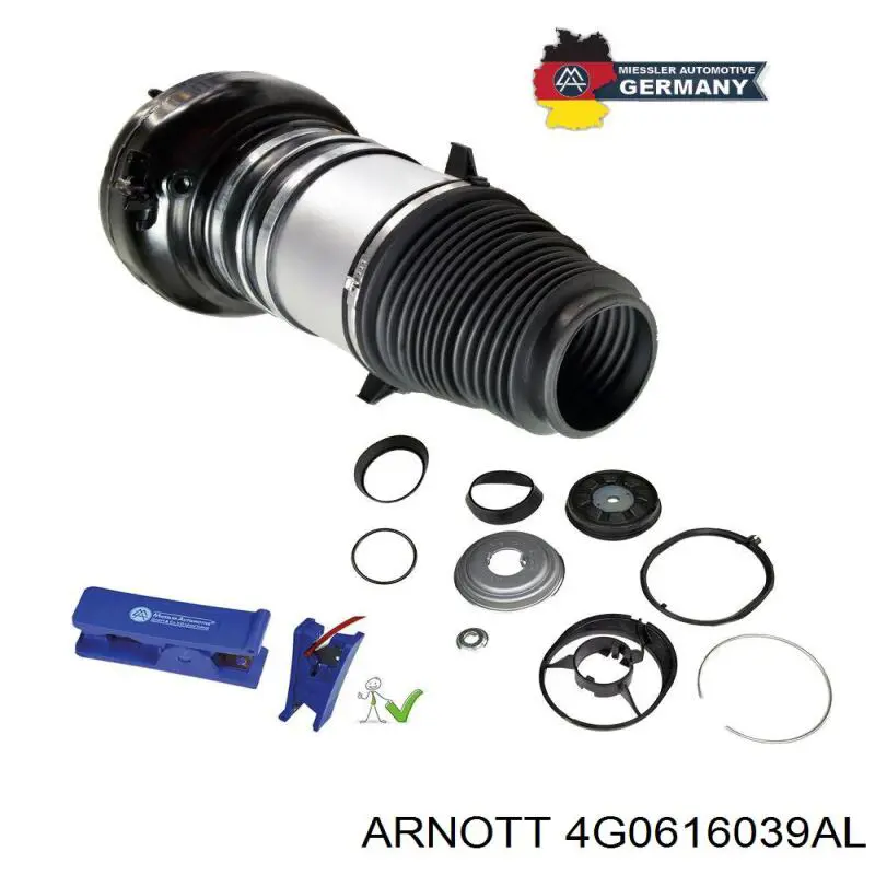 Амортизатор передний 4G0616039AL Arnott