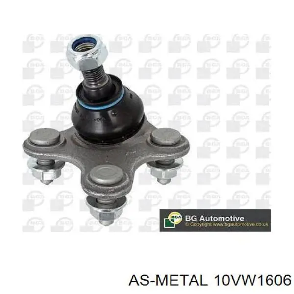 Купить 10VW1606 As Metal Шаровая опора, нижняя, левая