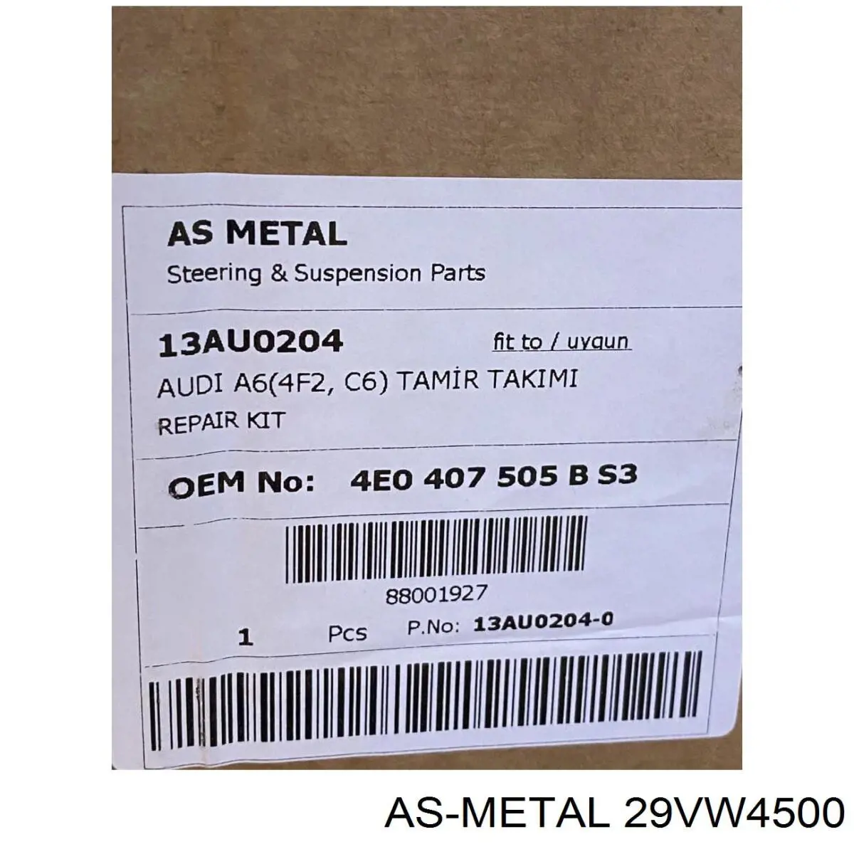 Тяга рулевая в сборе, левая As Metal 29VW4500 цена, от 27.00 USD
