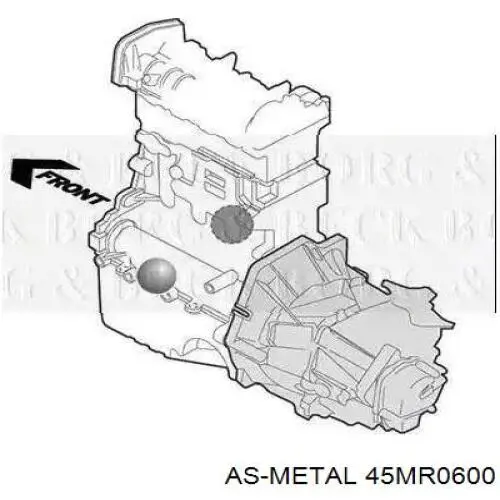 Купить 45MR0600 As Metal Подушка коробки