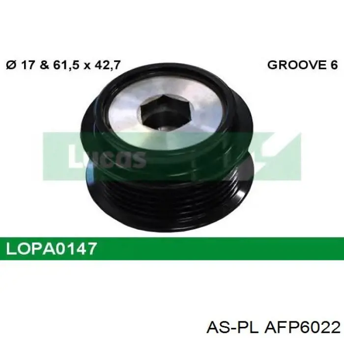 Шкив генератора AFP6022 As-pl