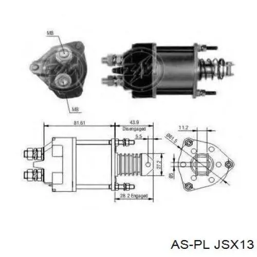 Купить JSX13 AS/Auto Storm Щетки стартера