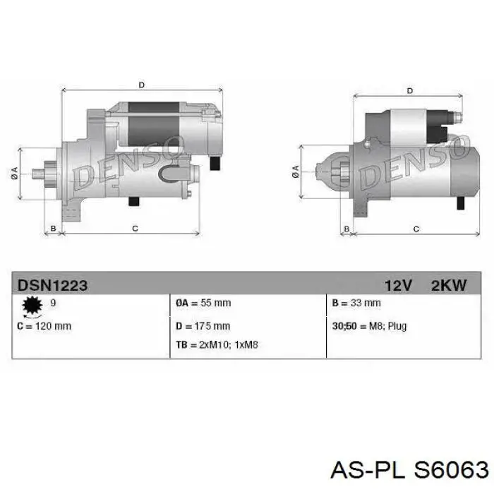 Купить S6063 As-pl Стартер
