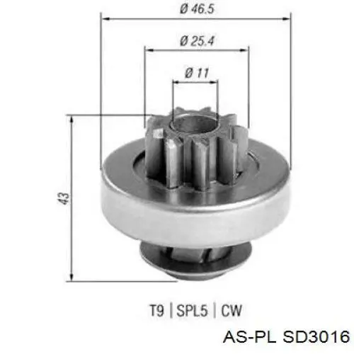 Бендикс стартера ZN1152 ZEN