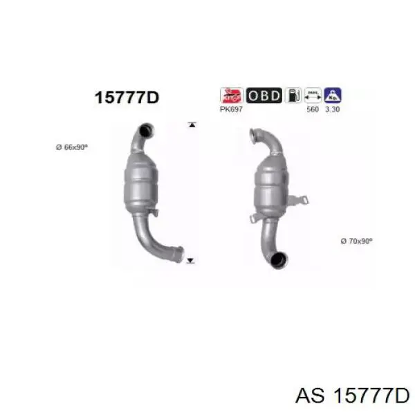 Катализатор 15777D AS/Auto Storm