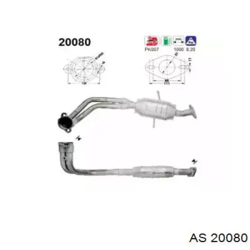 Convertidor - catalisador JMJ1090003 JMJ