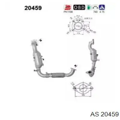 Катализатор 20459 AS/Auto Storm