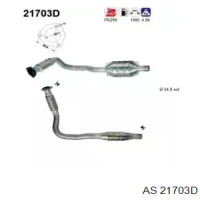 Катализатор 21703D AS/Auto Storm