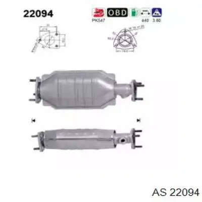 Катализатор 22094 AS/Auto Storm