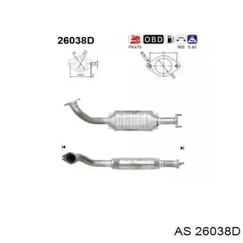 Катализатор 26038D AS/Auto Storm