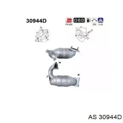 Convertidor - catalisador JMJ1080377 JMJ