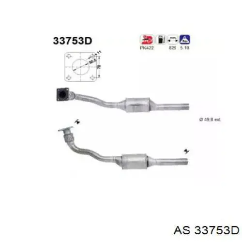 Катализатор 33753D AS/Auto Storm