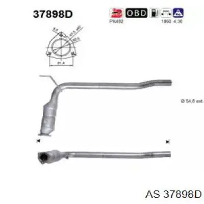 Катализатор 37898D AS/Auto Storm