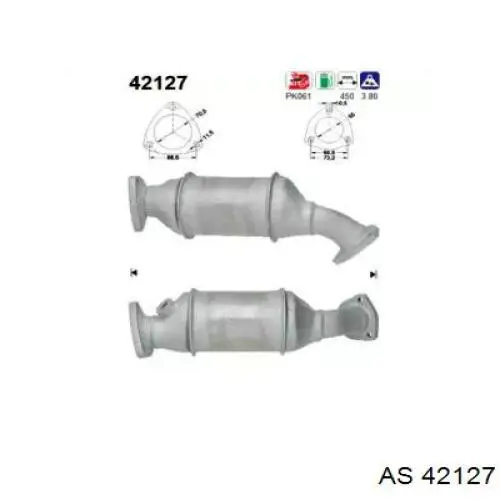 Катализатор 42127 AS/Auto Storm