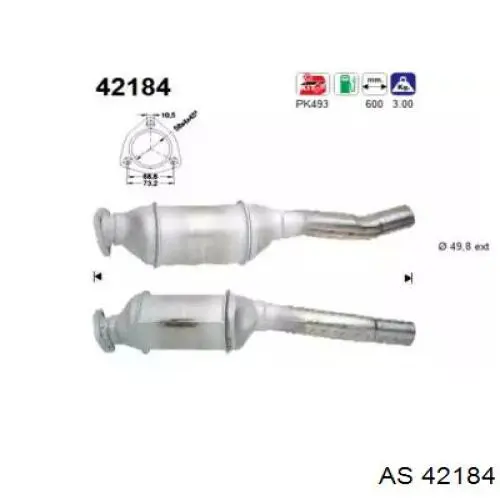 Каталитический нейтрализатор отработавших газов Kamoka 8015057 цена, от 170.76 USD