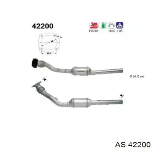 Катализатор 42200 AS/Auto Storm