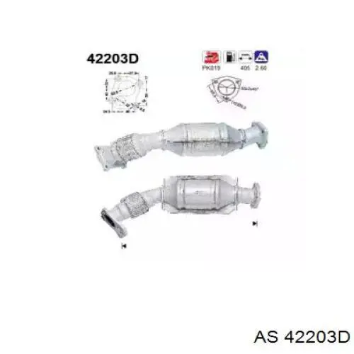 Катализатор 42203D AS/Auto Storm