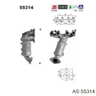 Катализатор 55314 AS/Auto Storm