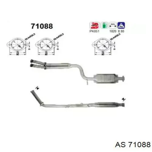 A1244903619 Mercedes Конвертор-катализатор