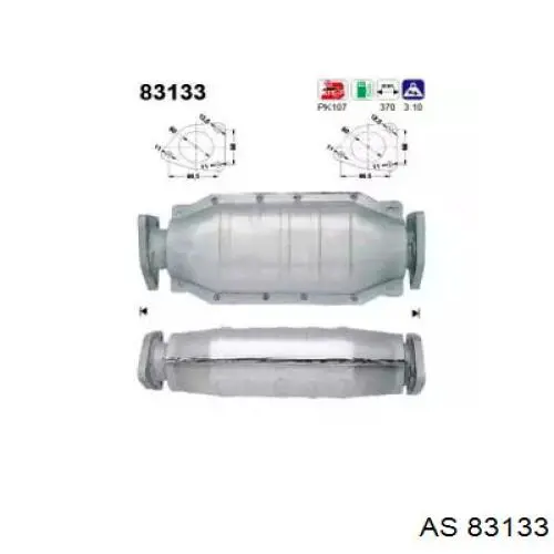 Катализатор 83133 AS/Auto Storm