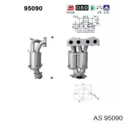 Катализатор 95090 AS/Auto Storm