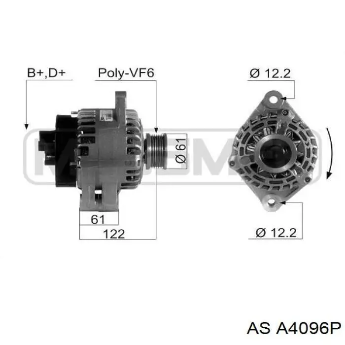 71746673 Fiat/Alfa/Lancia Генератор автомобильный