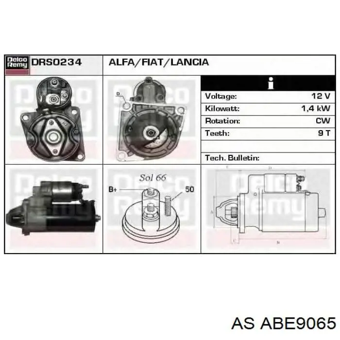 ABE9065 AS/Auto Storm Подшипник для генератора