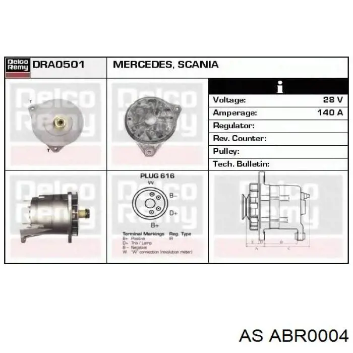 Крышка генератора передняя ABR0004 AS/Auto Storm