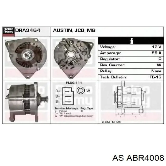 Передняя крышка генератора Land Rover RTC5687 цена, от 6.56 USD
