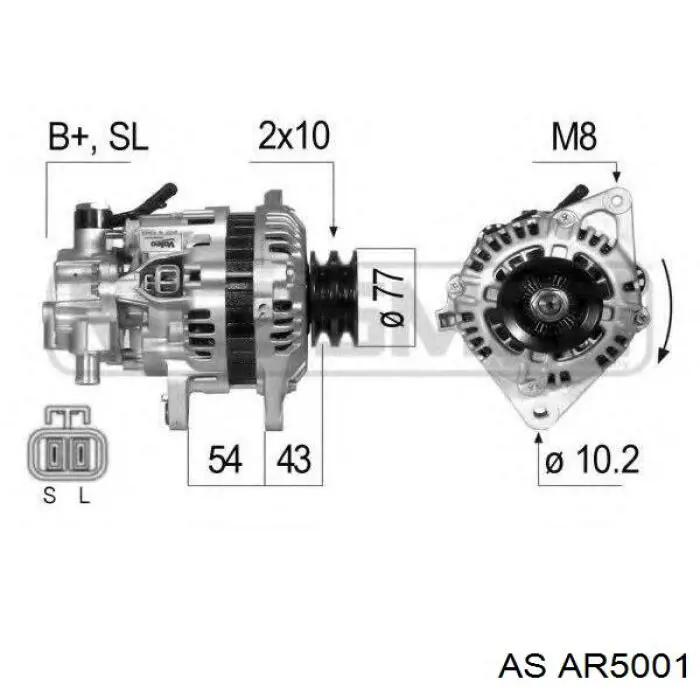 Купить AR5001 AS/Auto Storm Якорь генератора