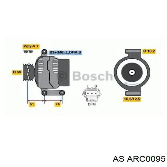 ARC0095 AS/Auto Storm Выпрямитель генератора