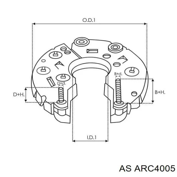 ARC4005 AS/Auto Storm Выпрямитель генератора