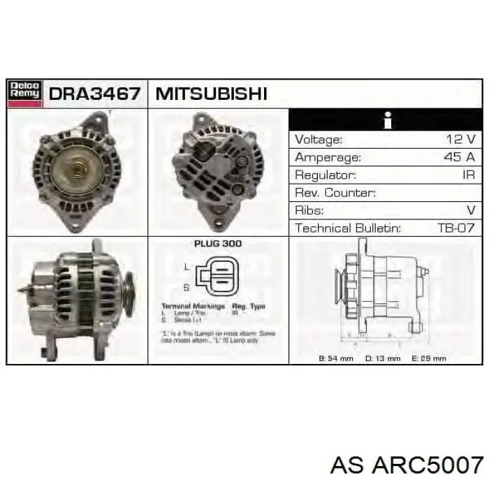 Диодный мост ARC5007 As-pl