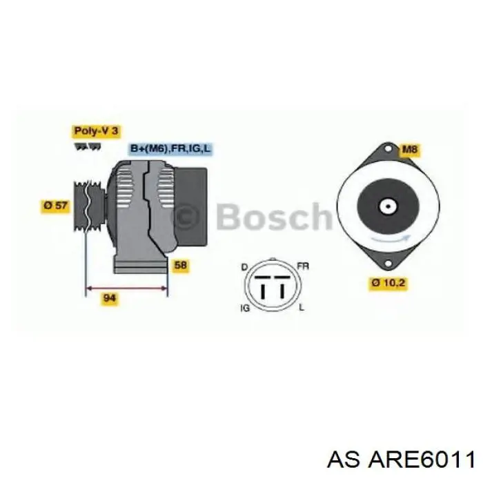 ARE6011 AS/Auto Storm Реле-регулятор напряжения