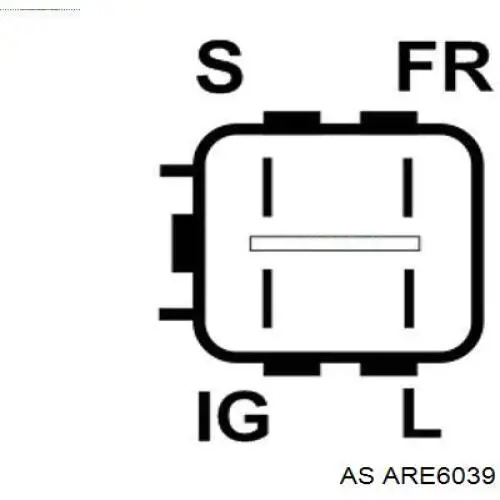 Реле-регулятор генератора (реле зарядки) AS ARE6039