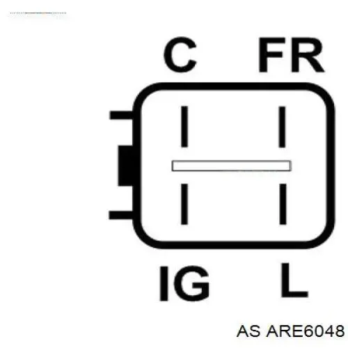 ARE6048 As-pl реле-регулятор генератора (реле зарядки)