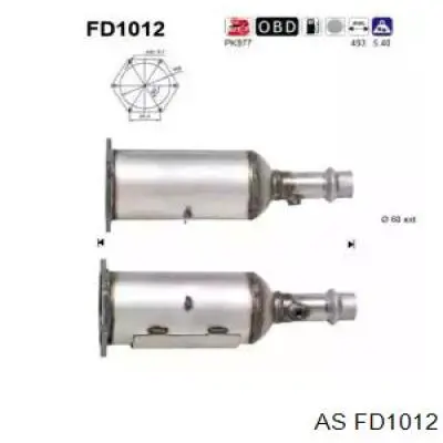 00001731Z2 Peugeot/Citroen сажевый фильтр системы отработавших газов