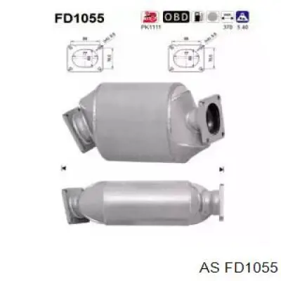 FD1055 AS/Auto Storm сажевый фильтр системы отработавших газов
