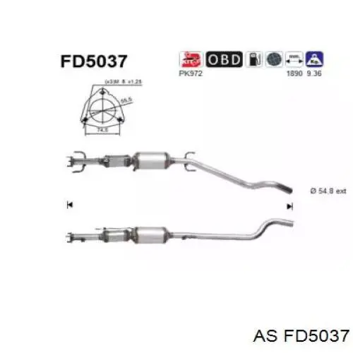 VX6074T Polcar Сажевый фильтр DPF