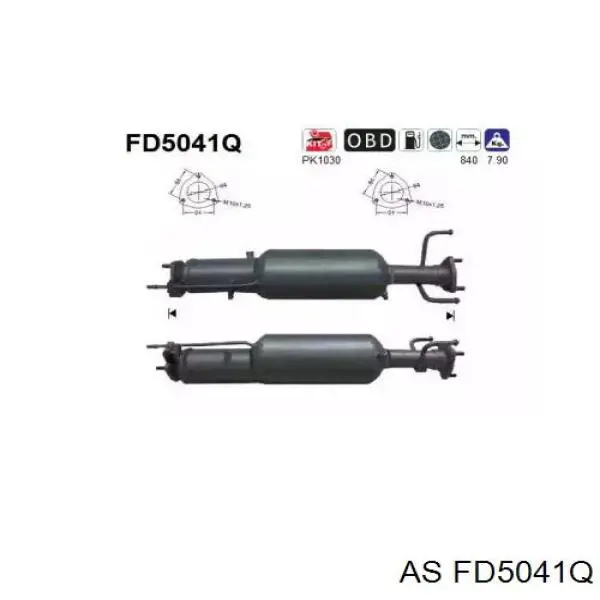 Сажевый фильтр системы отработавших газов FD5041Q AS/Auto Storm