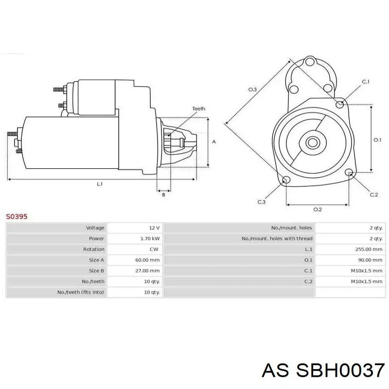 Купить SBH0037 AS/Auto Storm Щеткодержатель стартера